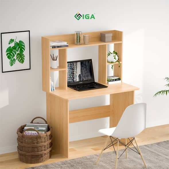 Bàn làm việc LYNH LYNH bàn máy tính kết hợp kệ sách lưu trữ hiện đại thông minh chính hãng- GP161B.03