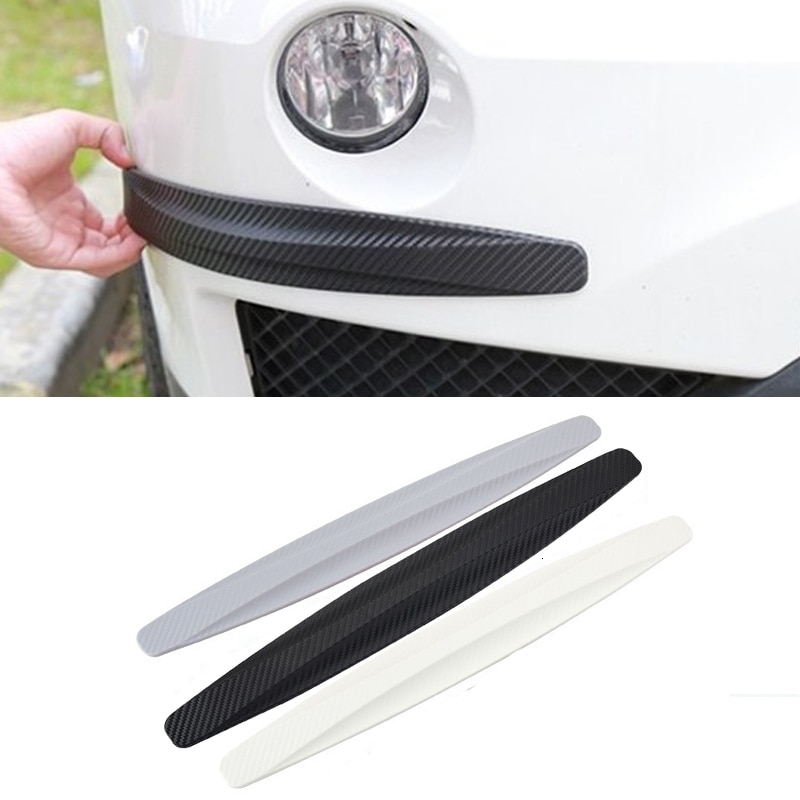 Set 2 miếng dán bảo vệ cản trước sau bằng sợi carbon chống trầy cho xe hơi