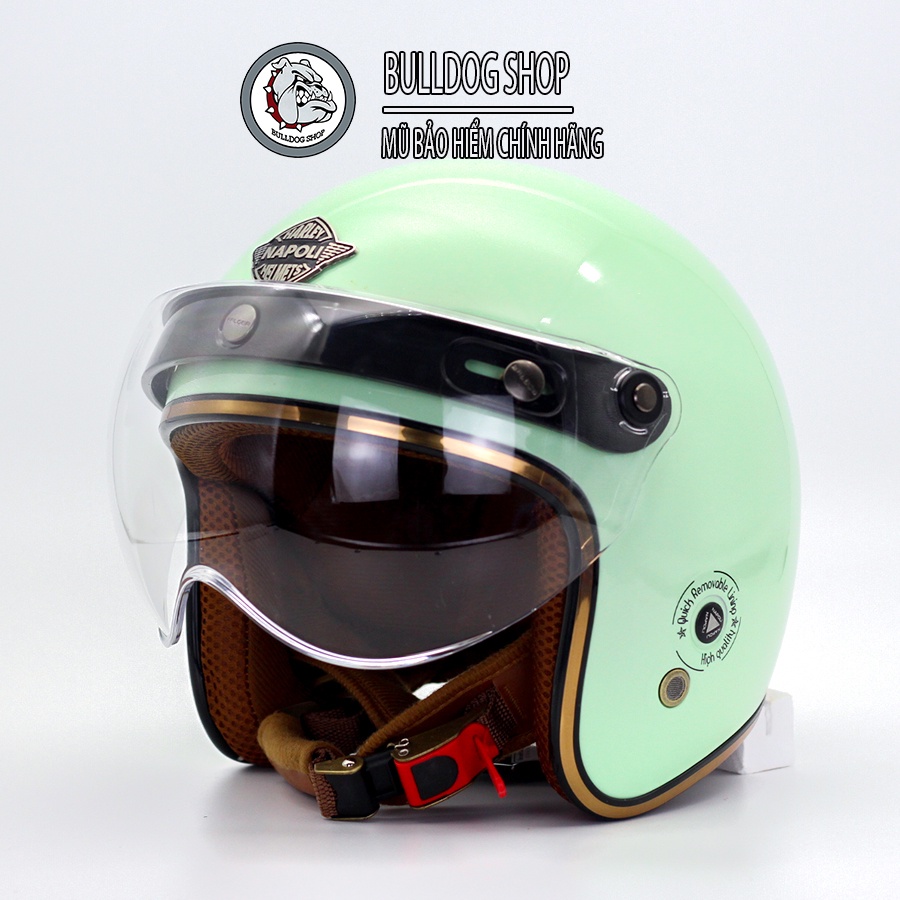Mũ bảo hiểm 3/4 Napoli Sh Ruby New kính B1