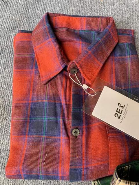 ÁO SƠMI KẺ KÈM ẢNH THẬT SANG CHẢNH.