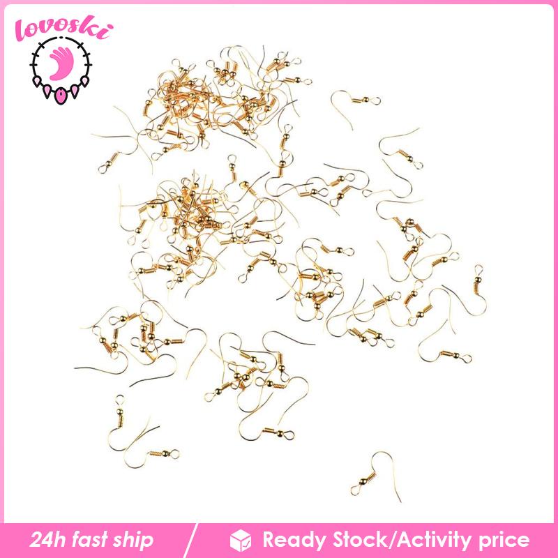 [Lovoski] Set 100 Móc Câu Cá Màu Vàng DIY