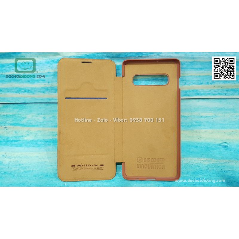 Bao da Samsung S10 Plus Nillkin Qin
