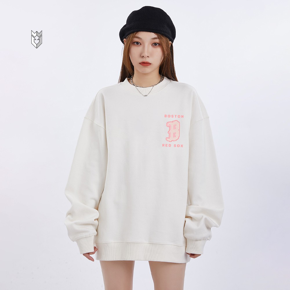 Áo nỉ sweater nam nữ Unisex form rộng Sox Boston - BW