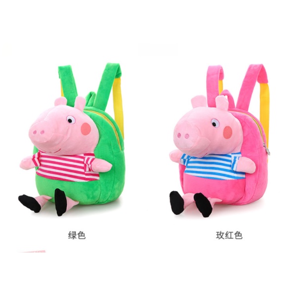 Cặp Học Sinh. Ba Lô Đi Học mini Siêu Nhẹ Hình Chú Heo Nhồi Bông Dễ Thương Cho Bé Mẫu Giáo