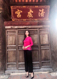 Bộ gấm bà ba đi lễ