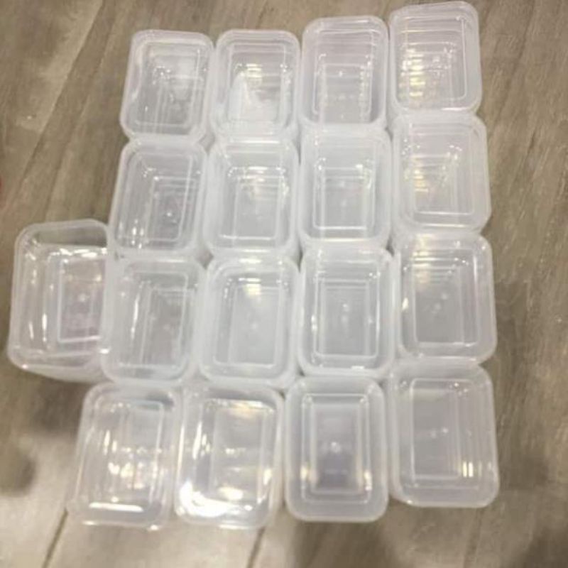 Combo 5  Hộp nhựa 150ml   chứa thức ăn dặm cho bé, làm sữa chua, bánh flan, rau câu,...