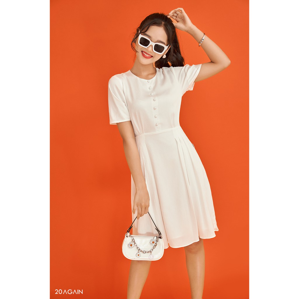 Đầm ngắn tay xếp ly DEA0768 -20AGAIN. | BigBuy360 - bigbuy360.vn