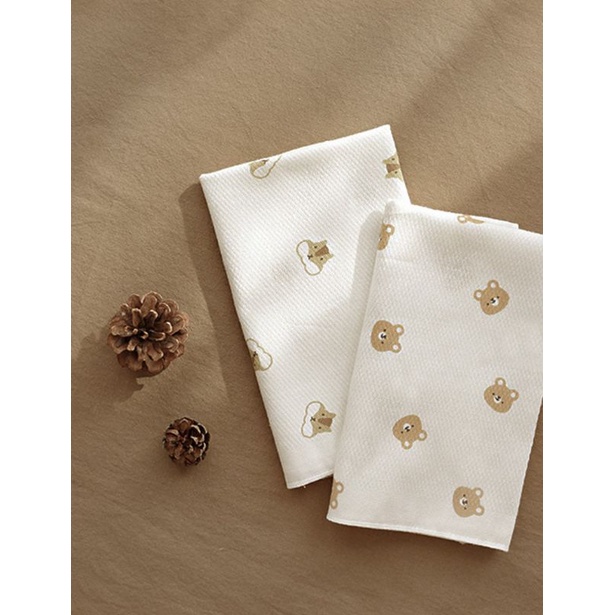 Set 10 khăn sữa baby &amp; i Hàn quốc cho bé kích cỡ 36 x 36 cm siêu mềm
