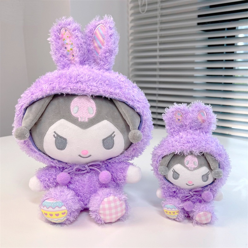 SANRIO  Kuromi My Melody Cinnamoroll Móc Khóa Thỏ Nhồi Bông Xinh Xắn Dễ Thương