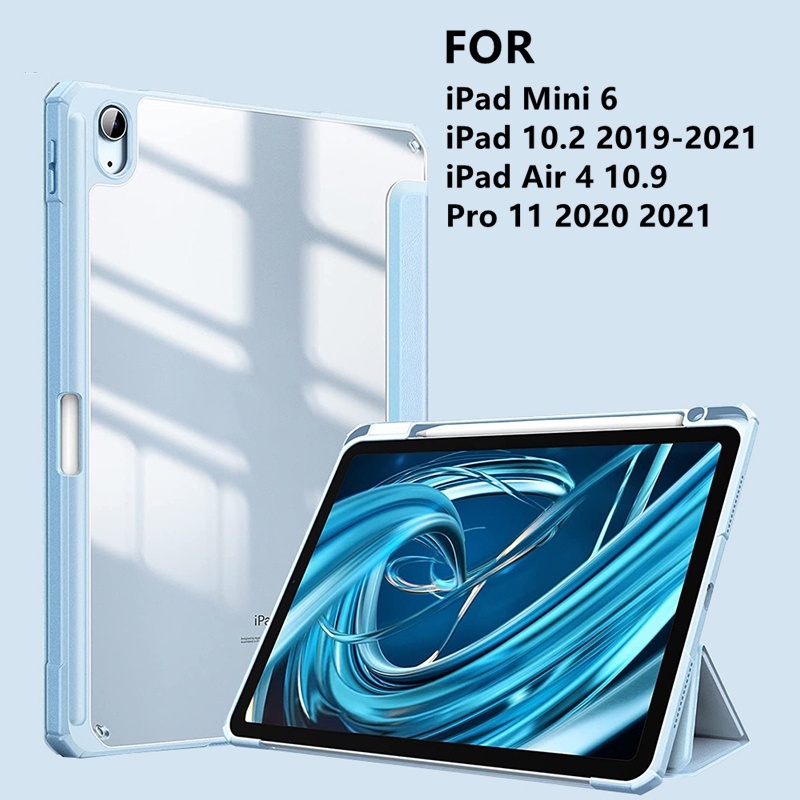 Bao da máy tính bảng Silicon thích hợp cho For iPad Mini 6 Air 4 10.9 2020 2021 Pro 11 2019 10.2 7th 8th 9th A200