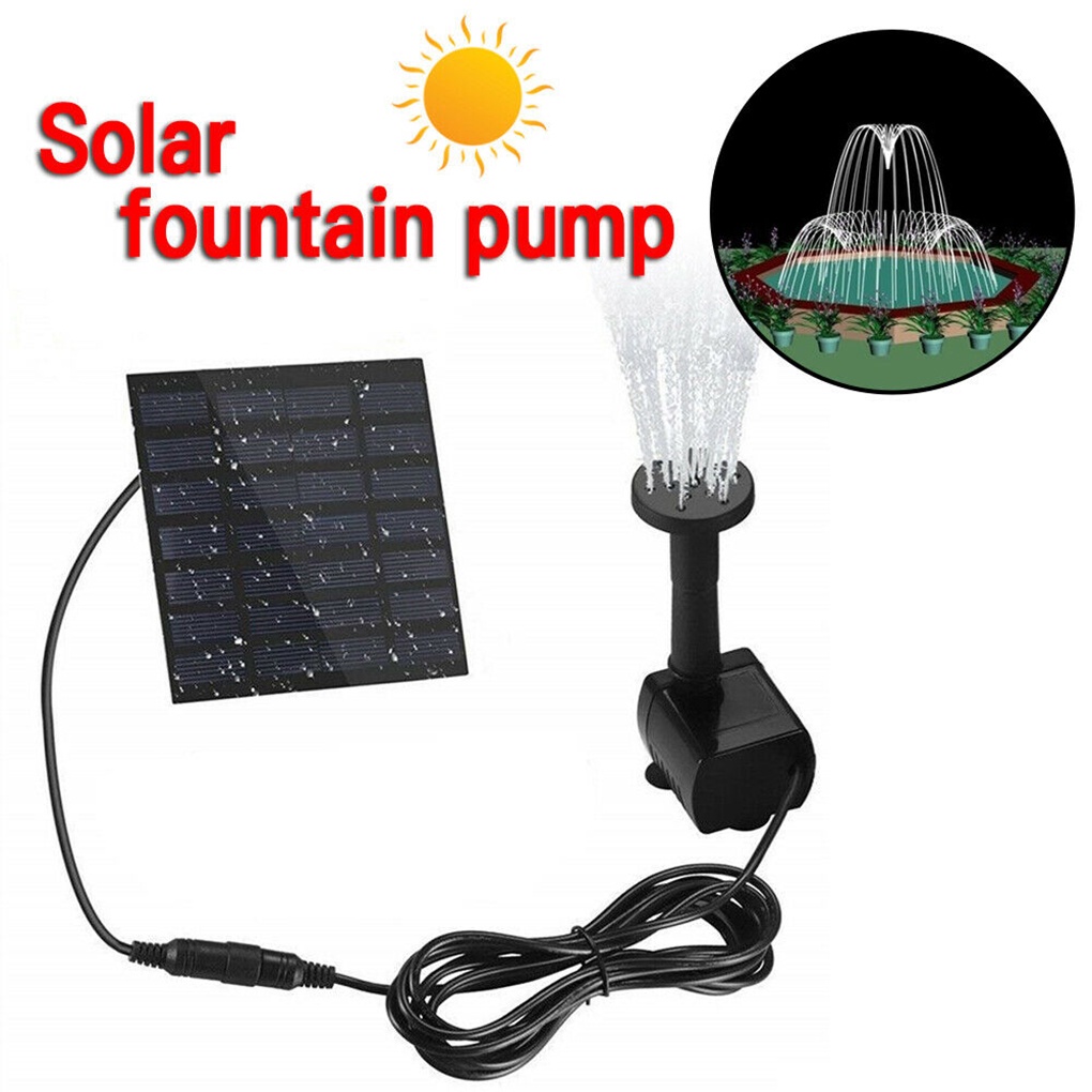 [CHOO] Solar Panel Powered Water Pump Garden Lawn Pool Pond Fish Aquarium Fountain Courtyards 180L/H