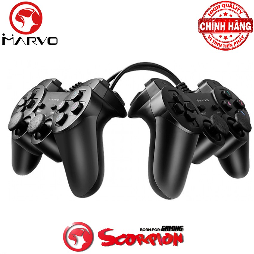 Tay cầm chơi game đôi rung Marvo GT-007 cổng usb