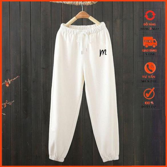 Quần ống rộng dáng jogger bo gấu nỉ da cá siêu Hot,Quần Jogger SPUN 4 Màu Ulzzang Unisex mã xmtk133