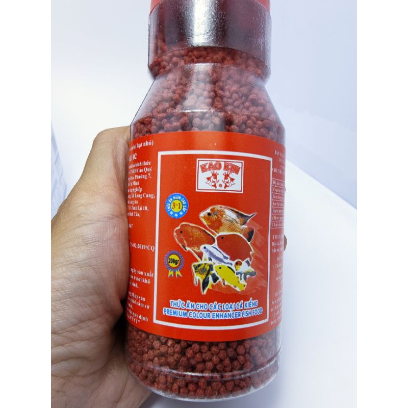 Thức ăn cho cá  size lớn hạt đỏ
