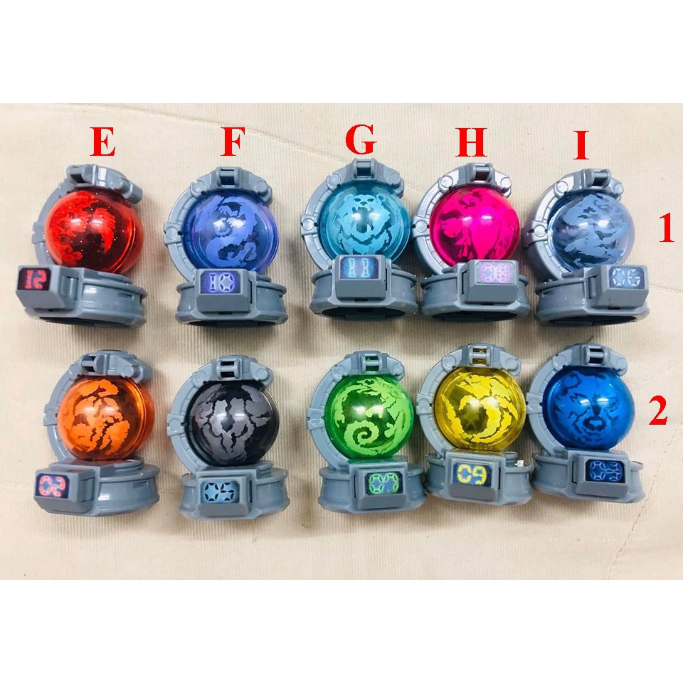 Đồ chơi siêu nhân Kyuranger Gashapon Candy Kyutama các loại - Uchu Sentai Kyuranger.