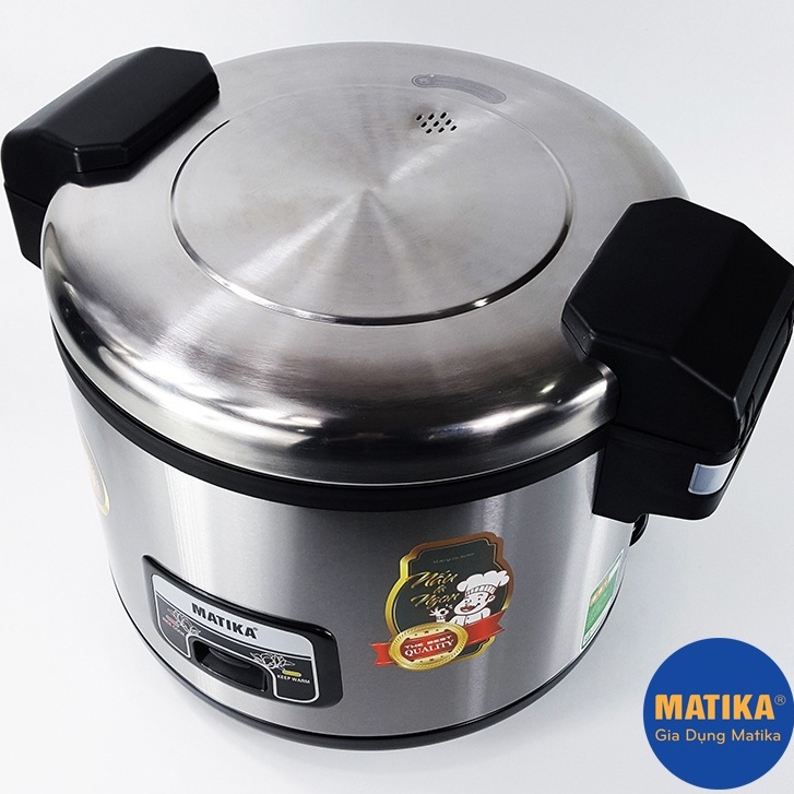 Nồi cơm điện công nghiệp MATIKA-RC5619 (5.6L)-1900w vung liền,lòng chống dính-nấu nhanh,cơm dẻo ngon,chính hãng,giá rẻ