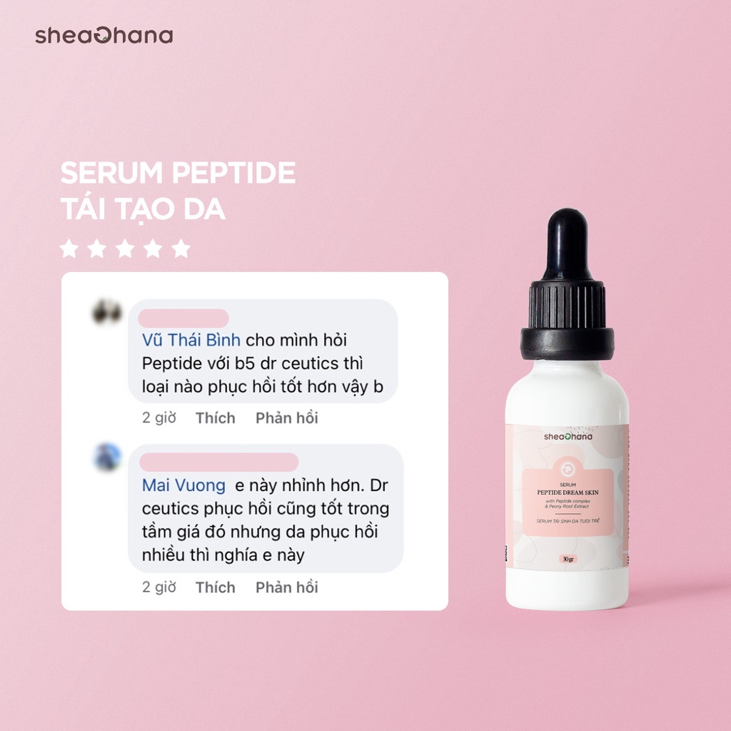 Serum tái tạo da hư tổn Peptide giúp chống lão hóa và tăng cường độ đàn hồi 30ml