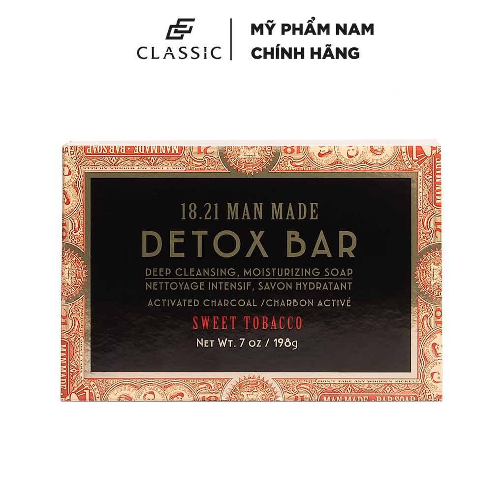 Xà Phòng 18.21 Man Made Detox Bar Soap 198g thumbnail