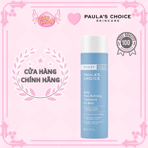 [PAULA'S CHOICE]Tinh chất loại bỏ tế bào chết,se khít lỗ chân lông Resist Daily Pore Refining Treatment 2% BHA (Mã 7820)