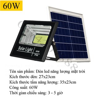 Đèn led pha năng lượng mặt trời 60w BABA
