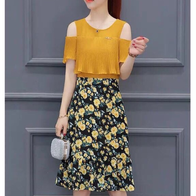 Váy voan liền đuôi cá