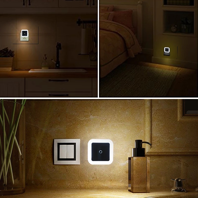 Điều khiển cảm biến ánh sáng không dây LED dùng làm đèn ngủ/ cầu thang tiết kiệm năng lượng
