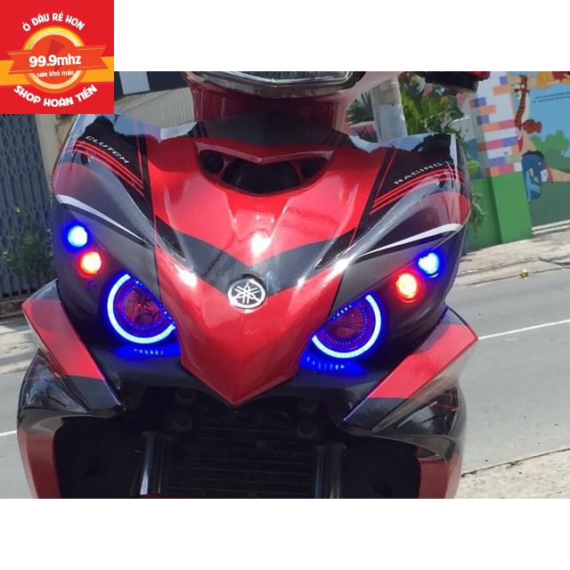 Bộ Mắt Cú Lắp Ex150 và Ex135, Winner V1 Bao Gồm khuôn Nhựa + 2 Đèn U7 + 4 Đèn Cúc Áo