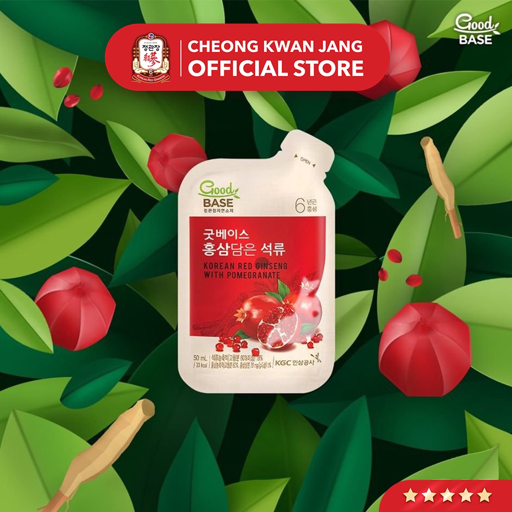 Nước Hồng Sâm Hàn Quốc Goodbase Lựu Đỏ KGC Cheong Kwan Jang (50ml x 10 gói)