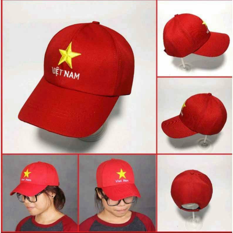Mũ Lưỡi Chai Việt Nam Cờ Đỏ Sao Vàng Cổ Vũ Thắng Lợi [NEW UNISEX]