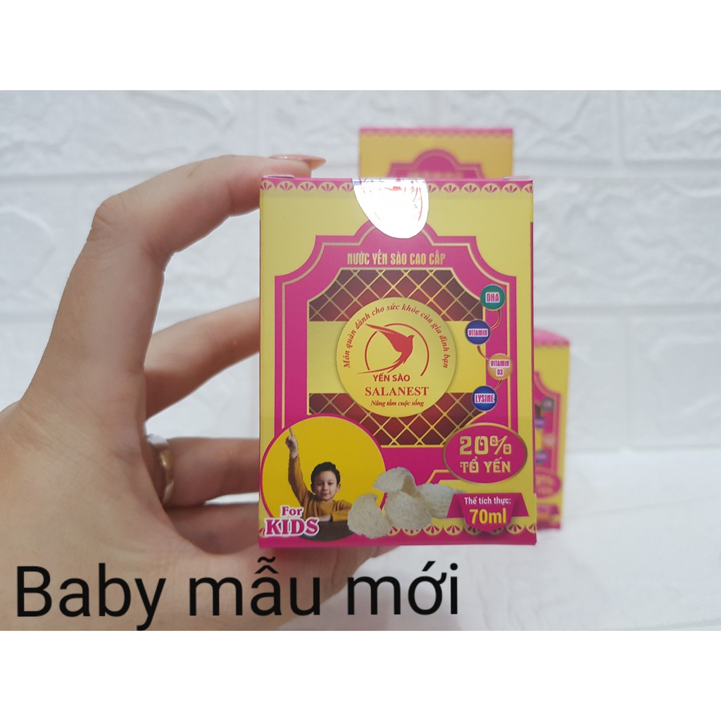 Set 12 Hủ - Nước yến sào Salanest chưng baby 20% yến tươi