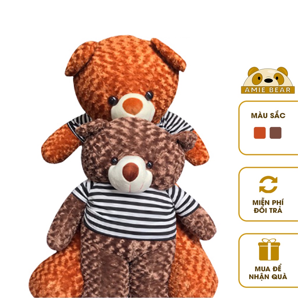 Gấu Bông Teddy Siêu Đáng Yêu Ôm Siêu Phê Kích Thước 1m - 1m3 - Amie Bear