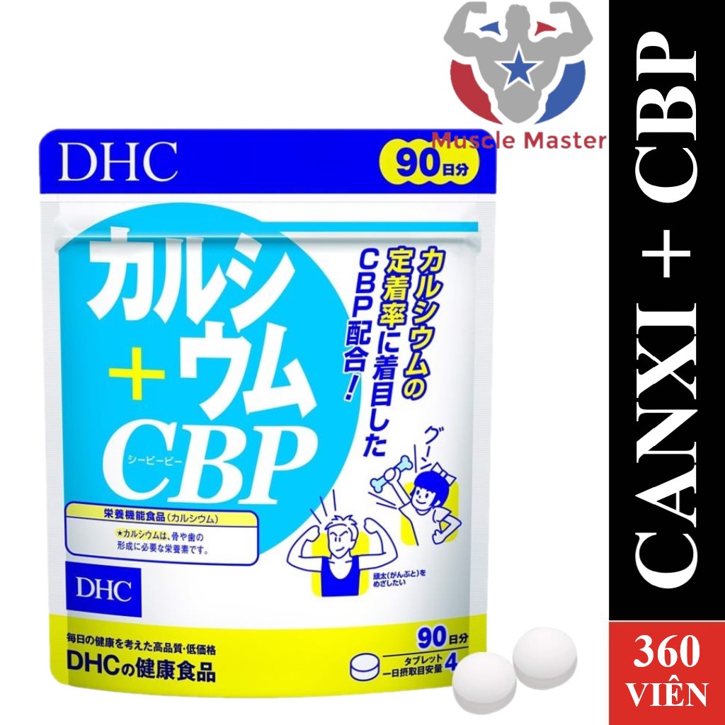 Viên Uống Bổ Sung Canxi Tăng Chiều Cao, Săn Chắc Xương DHC Calcium + CBP 360 Viên