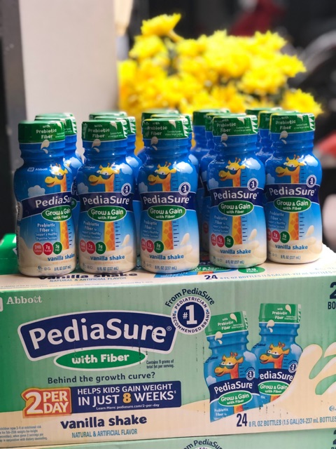 6 CHAI SỮA PEDIASURE CHẤT XƠ NỘI ĐỊA MỸ 237ml