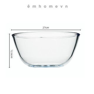 Tô thủy tinh nấu ăn siêu chịu nhiệt 1600ml