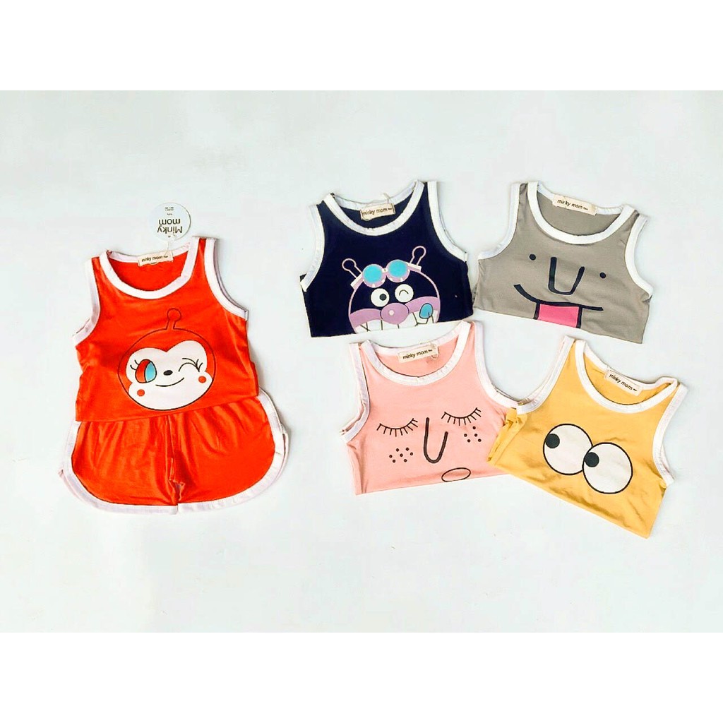 [SALE] Bộ Ba Lỗ Bé Trai Minky Mom Vải Thun Lạnh Họa Tiết Hoạt Hình Kute, Áo 3 Lỗ Cho Bé Mặc Hè Thoáng Mát MKM3LO2112