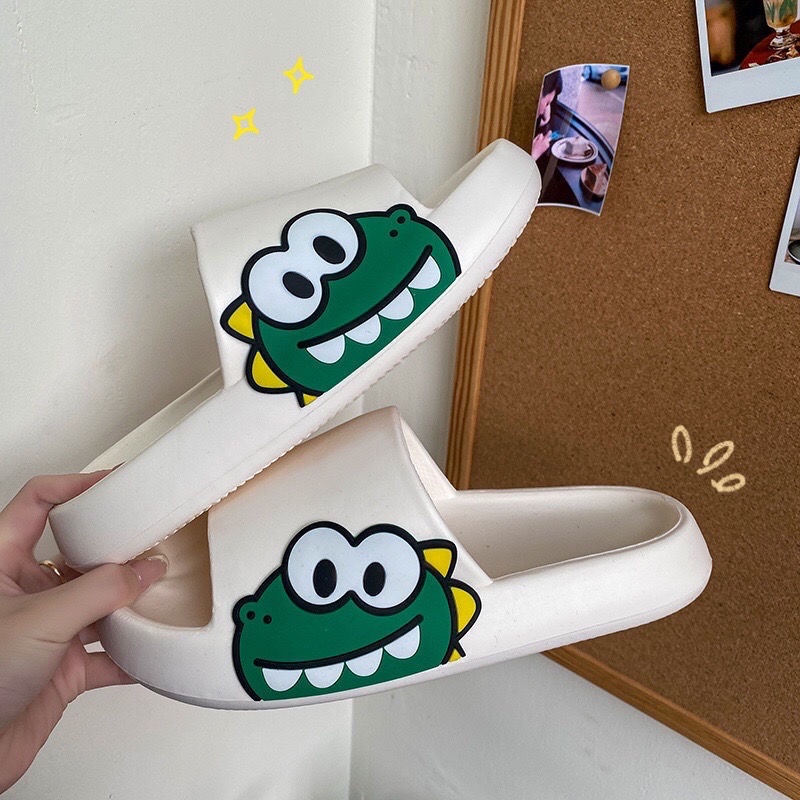 Dép đúc nam nữ khủng long xanh Hàn Quốc