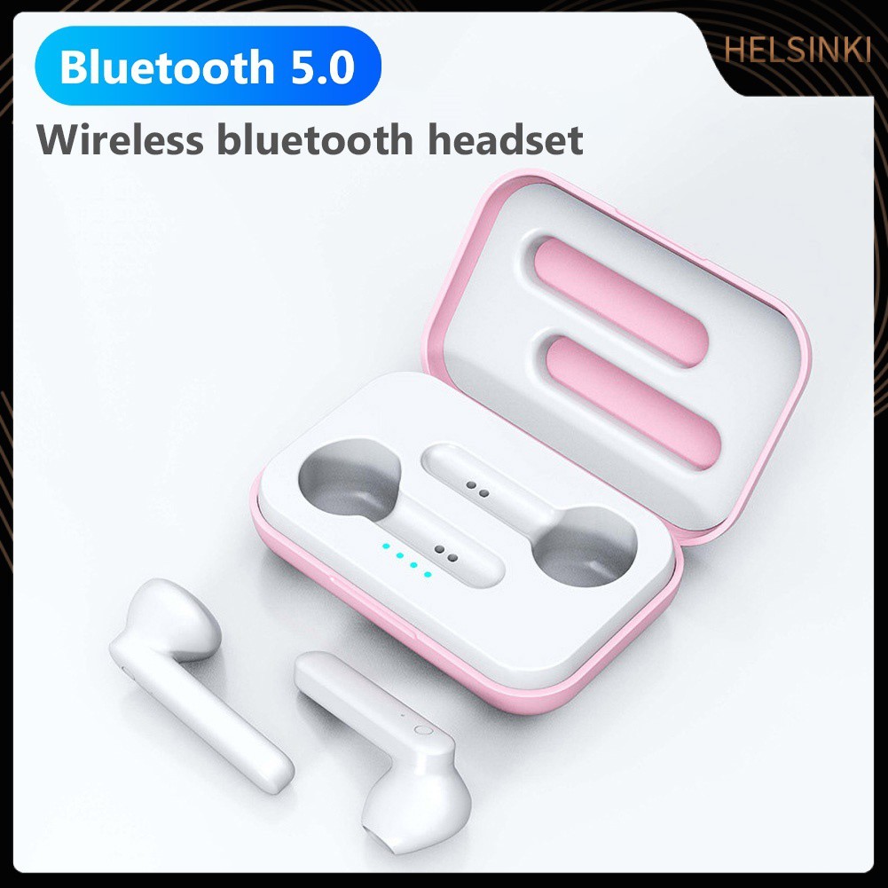 Tai Nghe Không Dây Hel + X12 Tws Bluetooth 5.0 Hifi Kèm Hộp Sạc