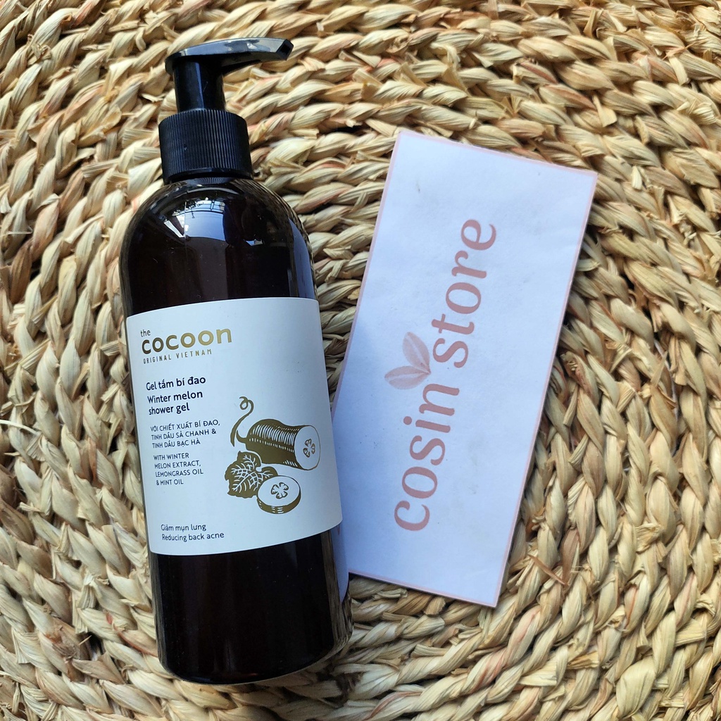 Gel tắm bí đao 310ml Cocoon Giúp da sạch mịn màng Cosin Store