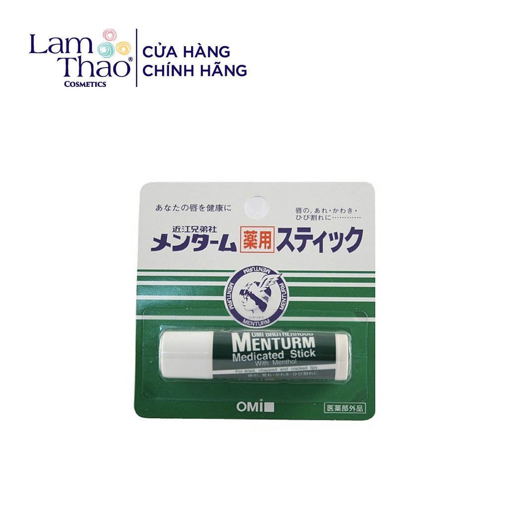 Son Dưỡng Dành Cho Môi Khô Và Nứt Nẻ Omi Brotherhood Menturm Medicated Stick With Menthol