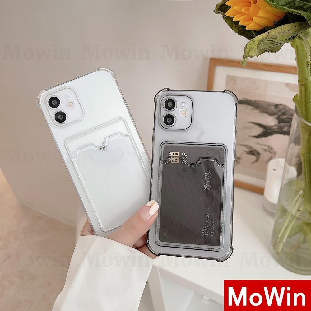 Ốp Điện Thoại Silicon Mềm Chống Sốc Có Ngăn Đựng Thẻ Tương thích cho iPhone 11 12 Pro Max 7Plus 8Plus Xr Xs Max Pro Se2020 7 11 12