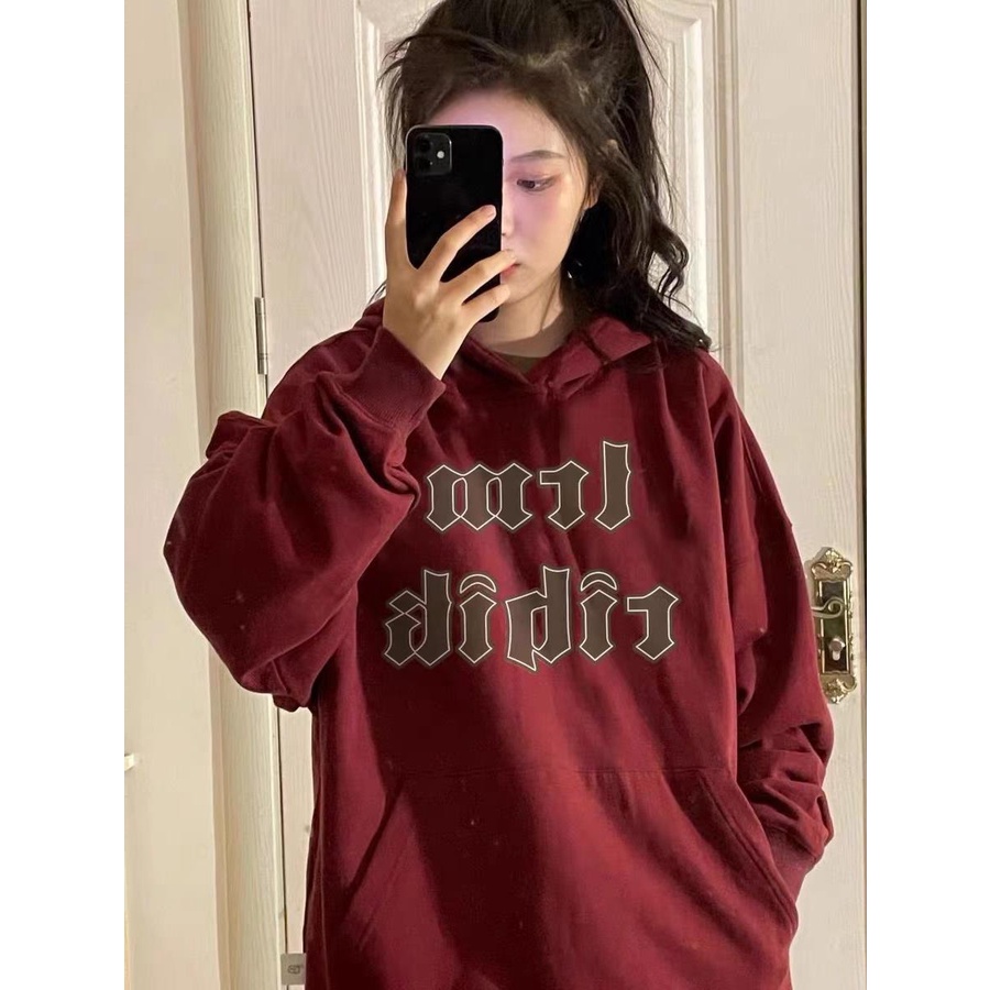 Áo Hoodie Nỉ Ngoại Unisex MJL DIDIJ Dáng Rộng Mũ Trùm 3 Màu