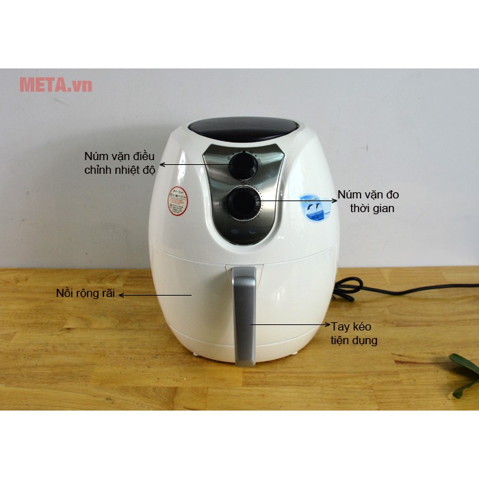 Nồi Chiên Tách Dầu Perfect GLA609 Dung tích 4Lit Hàng Cao Cấp Chính Hãng