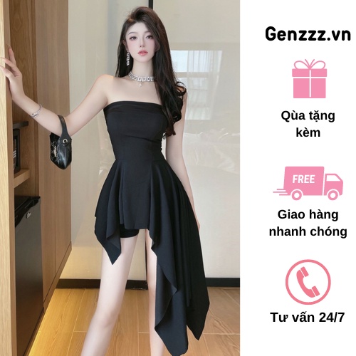 Đầm Ống Nữ Váy Ống Nữ Váy Đen Đầm Đen Ôm Màu Đen Phong Cách Thời Trang Dành Cho Nữ Tặng kèm scrunchie siêu xinh
