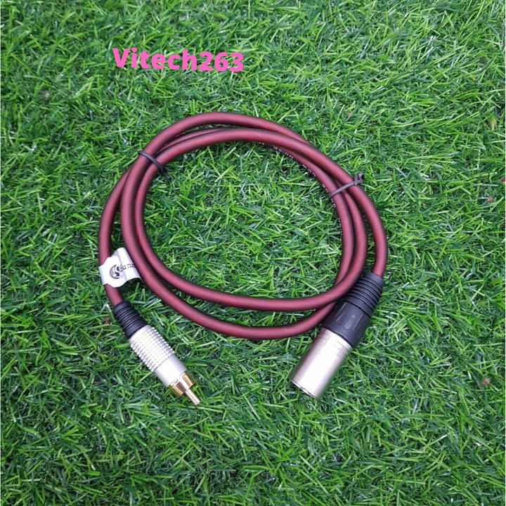 Dây Cáp Đầu Canon Đực Ra Đầu AV Dài 1m, Giá Rẻ, Chất Lượng