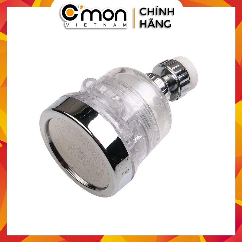 Đầu vòi rửa bát chén tăng áp LỌC KHỬ CLO DƯ điều hướng xoay 360 độ 3 chế độ nước C'MON DV-07