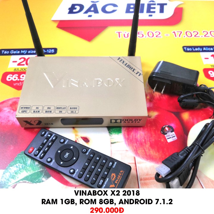 Đầu Android Vinabox X2 model mới - chính hãng - Thanh lý