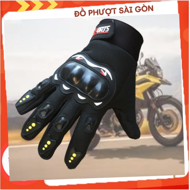 Găng Tay Xe Máy Sports Full Ngón Đi Phượt, Có Cảm Ứng