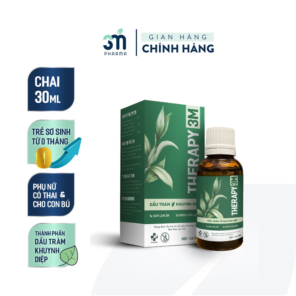 - DẦU TRÀM KHUYNH DIỆP THERAPY 30ML DÙNG CHO TRẺ SƠ SINH, TRẺ NHỎ