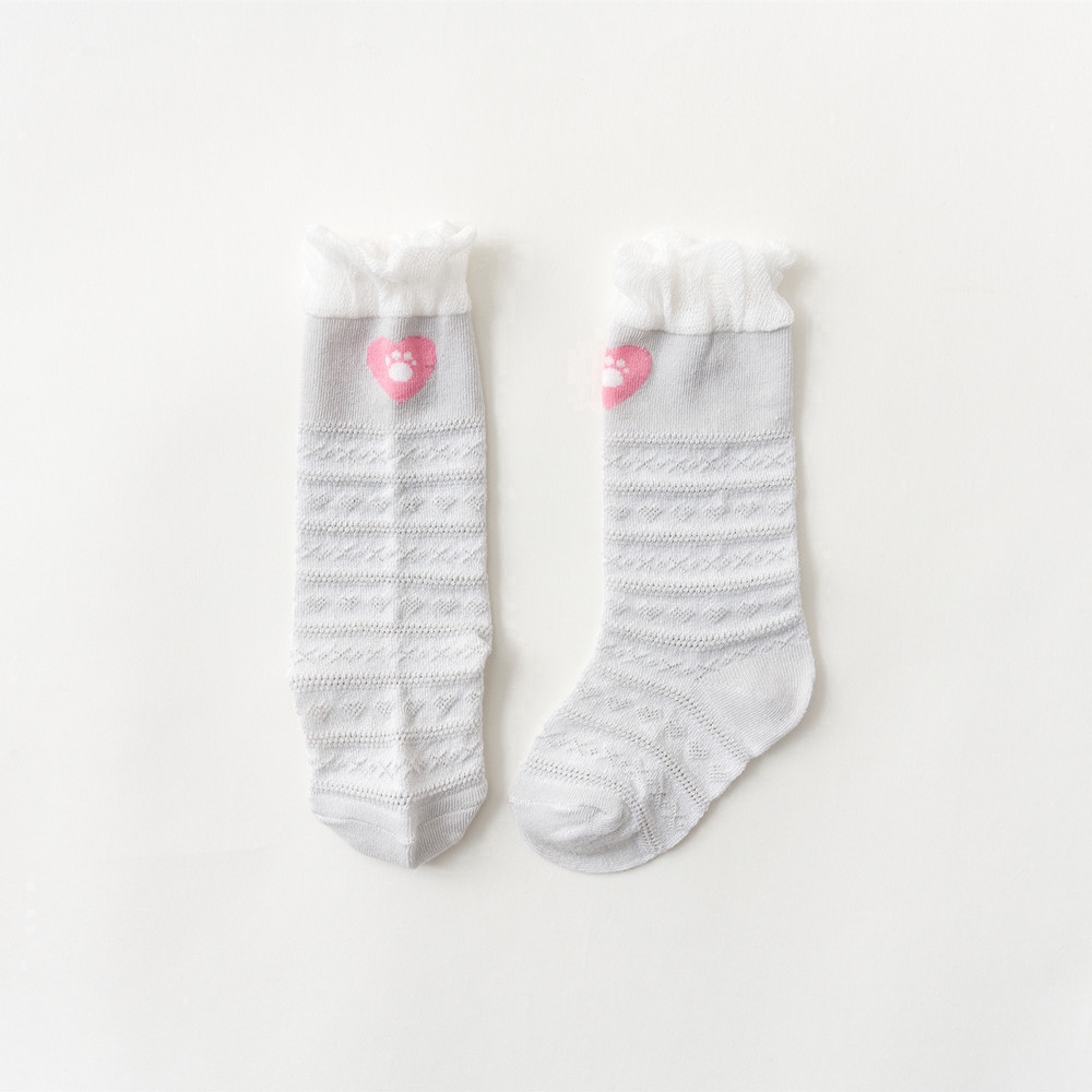 Đôi tất mỏng MAMIMAMIHOME dài đến gối bằng vải cotton chống muỗi dành cho bé trai bé gái