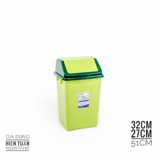 Thùng rác nắp lật trung nhựa duy tân
